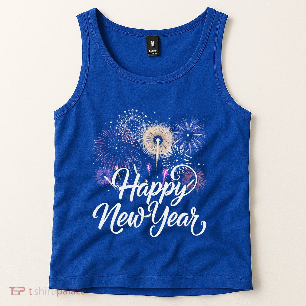 Happy New Year 2025 Fireworks New YearS Eve Party Countdown Tank Top