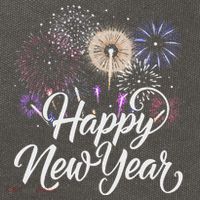 Happy New Year 2025 Fireworks New YearS Eve Party Countdown Cotton Canvas Backpack