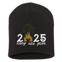 Happy New Year 2025 Magical Castle Holiday Short Acrylic Beanie