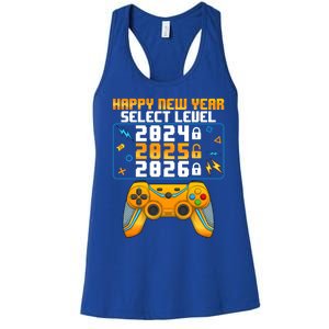 Happy New Year Select Level 2025 New Years Eve Party Great Gift Women's Racerback Tank