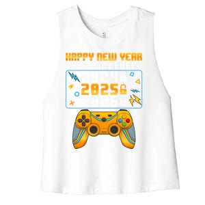 Happy New Year Select Level 2025 New Years Eve Party Great Gift Women's Racerback Cropped Tank