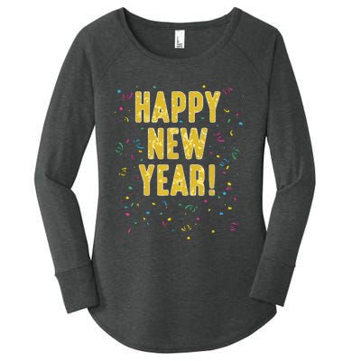 Happy New Year Women's Perfect Tri Tunic Long Sleeve Shirt