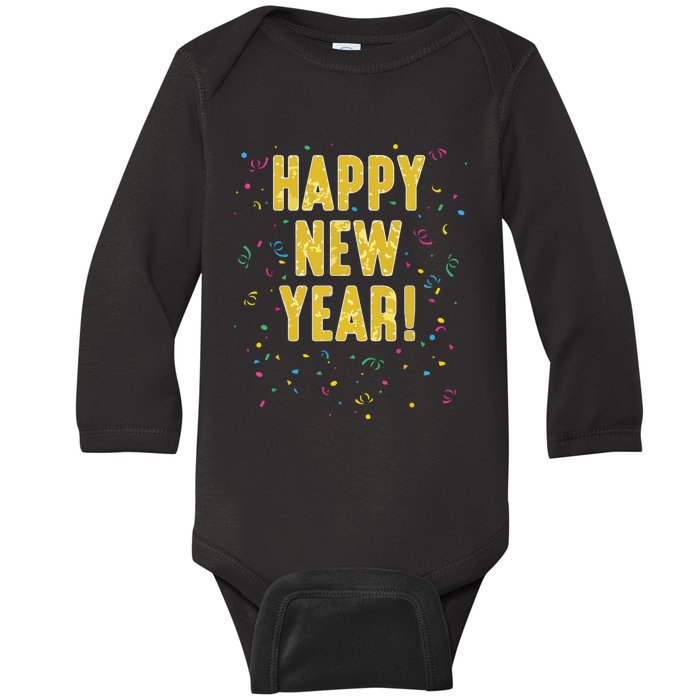 Happy New Year Baby Long Sleeve Bodysuit