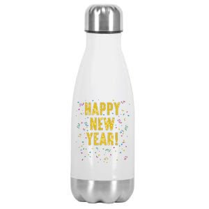 Happy New Year Stainless Steel Insulated Water Bottle