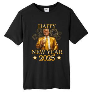 Happy New Year 2025 Funny Trump New Year New America Tall Fusion ChromaSoft Performance T-Shirt