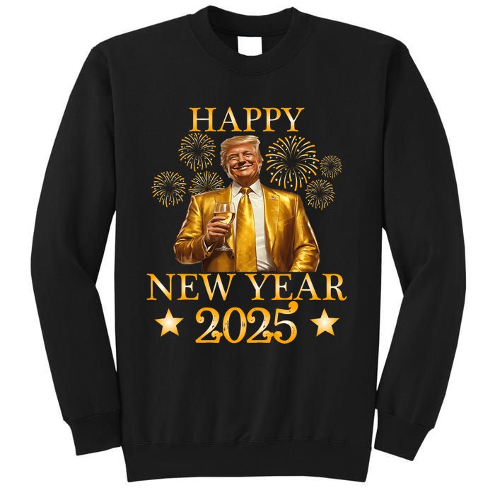 Happy New Year 2025 Funny Trump New Year New America Tall Sweatshirt