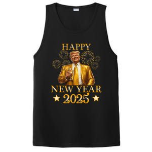 Happy New Year 2025 Funny Trump New Year New America PosiCharge Competitor Tank