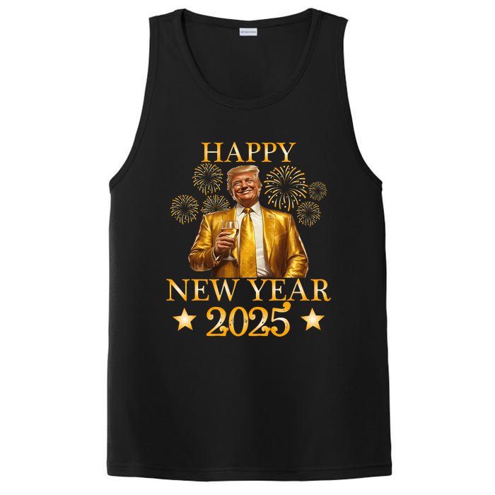 Happy New Year 2025 Funny Trump New Year New America PosiCharge Competitor Tank