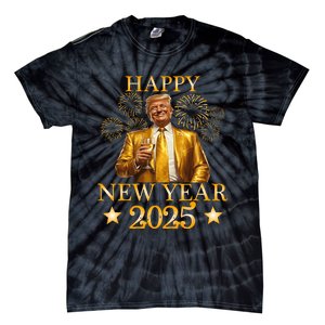 Happy New Year 2025 Funny Trump New Year New America Tie-Dye T-Shirt