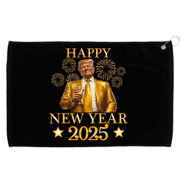 Happy New Year 2025 Funny Trump New Year New America Grommeted Golf Towel