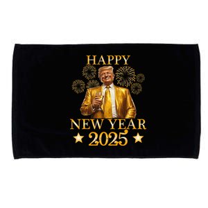 Happy New Year 2025 Funny Trump New Year New America Microfiber Hand Towel