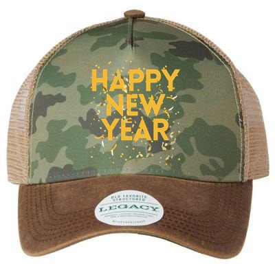 Happy New Year NYE Party Funny New Years Eve Confetti Legacy Tie Dye Trucker Hat
