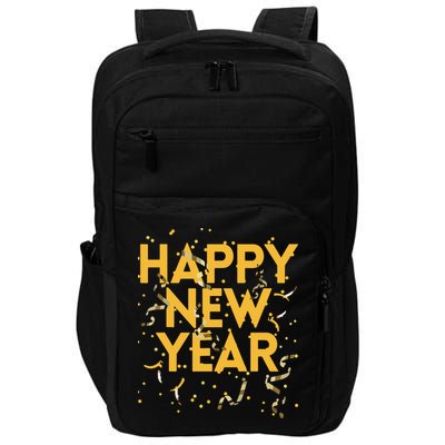 Happy New Year NYE Party Funny New Years Eve Confetti Impact Tech Backpack