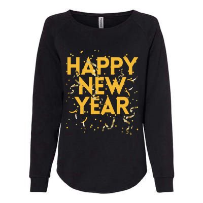 Happy New Year NYE Party Funny New Years Eve Confetti Womens California Wash Sweatshirt