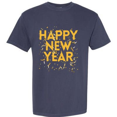 Happy New Year NYE Party Funny New Years Eve Confetti Garment-Dyed Heavyweight T-Shirt