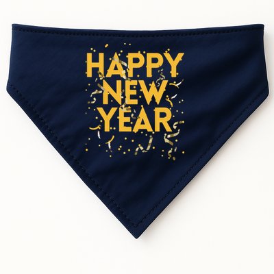 Happy New Year NYE Party Funny New Years Eve Confetti USA-Made Doggie Bandana