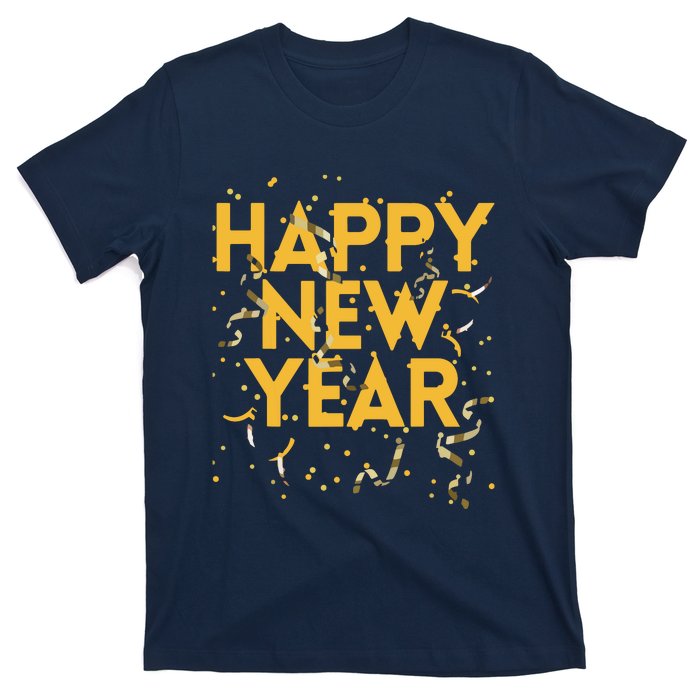 Happy New Year NYE Party Funny New Years Eve Confetti T-Shirt