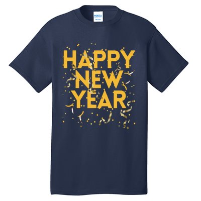 Happy New Year NYE Party Funny New Years Eve Confetti Tall T-Shirt