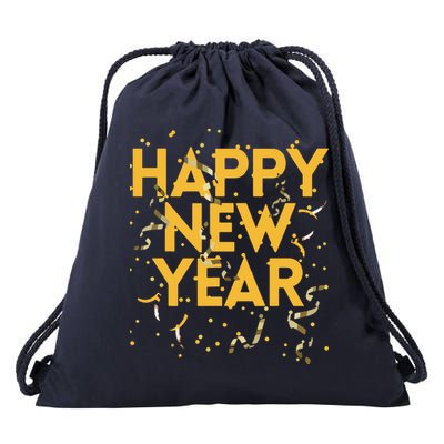 Happy New Year NYE Party Funny New Years Eve Confetti Drawstring Bag
