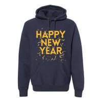 Happy New Year NYE Party Funny New Years Eve Confetti Premium Hoodie