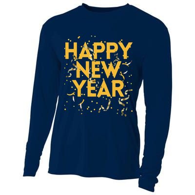 Happy New Year NYE Party Funny New Years Eve Confetti Cooling Performance Long Sleeve Crew
