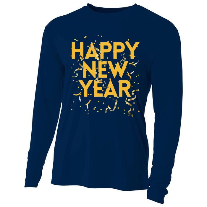 Happy New Year NYE Party Funny New Years Eve Confetti Cooling Performance Long Sleeve Crew