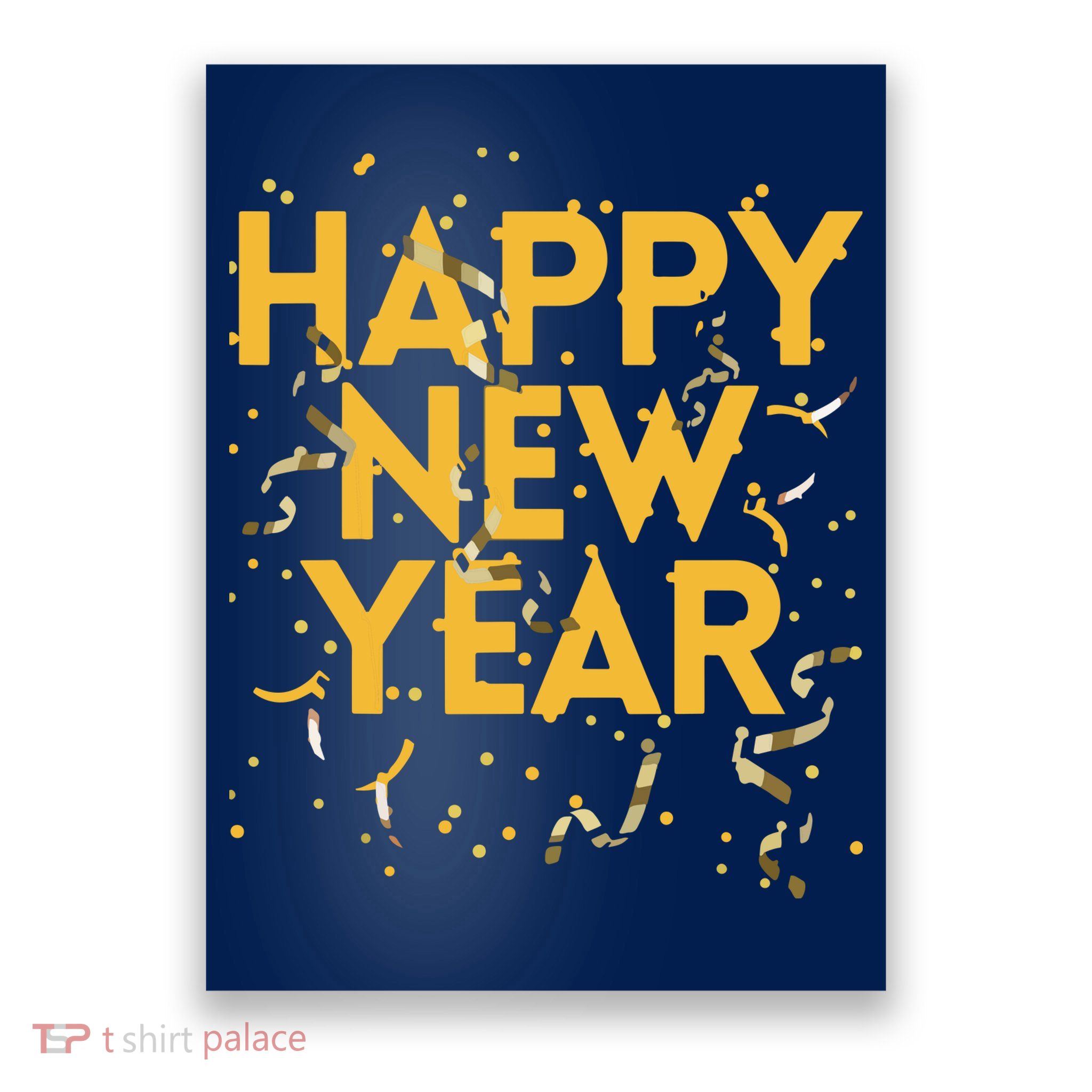 Happy New Year NYE Party Funny New Years Eve Confetti Poster