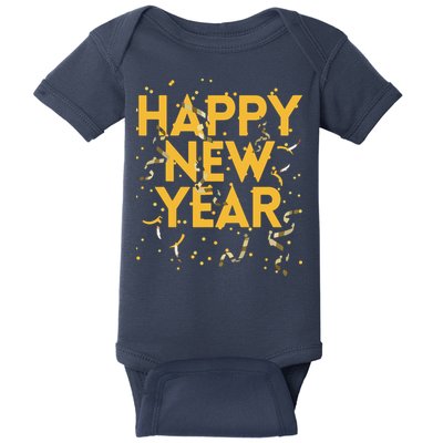 Happy New Year NYE Party Funny New Years Eve Confetti Baby Bodysuit