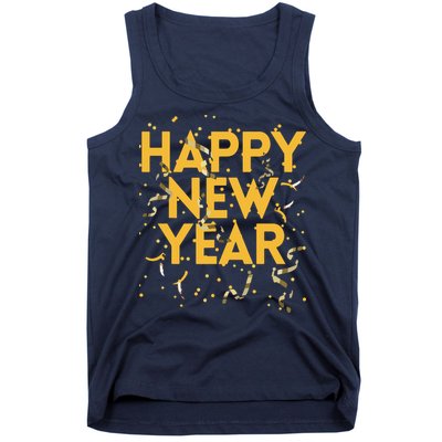 Happy New Year NYE Party Funny New Years Eve Confetti Tank Top