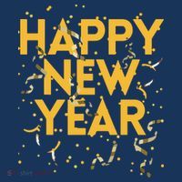 Happy New Year NYE Party Funny New Years Eve Confetti Women's V-Neck T-Shirt