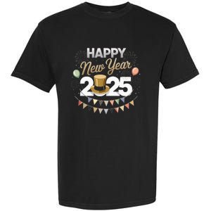 Happy New Year Party 2025 Ballon Family Matching Garment-Dyed Heavyweight T-Shirt