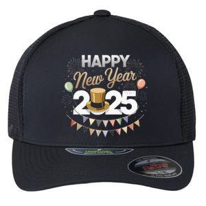 Happy New Year Party 2025 Ballon Family Matching Flexfit Unipanel Trucker Cap