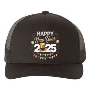 Happy New Year Party 2025 Ballon Family Matching Yupoong Adult 5-Panel Trucker Hat