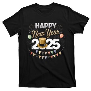 Happy New Year Party 2025 Ballon Family Matching T-Shirt