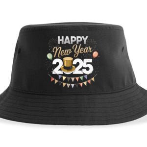 Happy New Year Party 2025 Ballon Family Matching Sustainable Bucket Hat