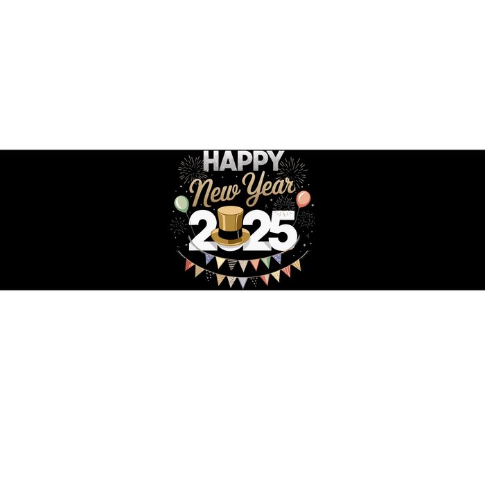 Happy New Year Party 2025 Ballon Family Matching Bumper Sticker