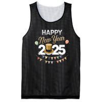 Happy New Year Party 2025 Ballon Family Matching Mesh Reversible Basketball Jersey Tank