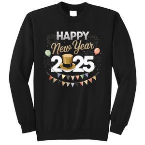 Happy New Year Party 2025 Ballon Family Matching Tall Sweatshirt