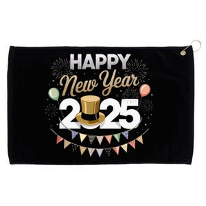 Happy New Year Party 2025 Ballon Family Matching Grommeted Golf Towel