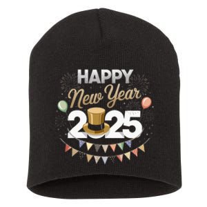 Happy New Year Party 2025 Ballon Family Matching Short Acrylic Beanie