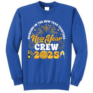 Happy New Year Crew 2025 Champagne Happy New Years Eve Party Gift Sweatshirt