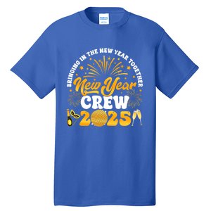 Happy New Year Crew 2025 Champagne Happy New Years Eve Party Gift Tall T-Shirt