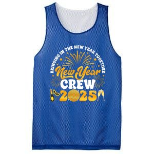 Happy New Year Crew 2025 Champagne Happy New Years Eve Party Gift Mesh Reversible Basketball Jersey Tank