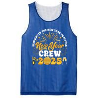 Happy New Year Crew 2025 Champagne Happy New Years Eve Party Gift Mesh Reversible Basketball Jersey Tank