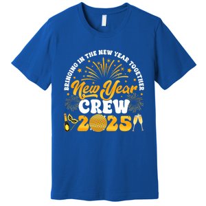 Happy New Year Crew 2025 Champagne Happy New Years Eve Party Gift Premium T-Shirt