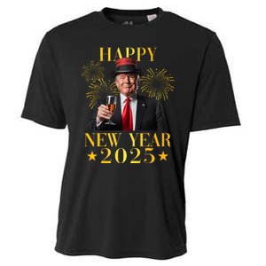 Happy New Year 2025 Funny Trump New Year New America Cooling Performance Crew T-Shirt