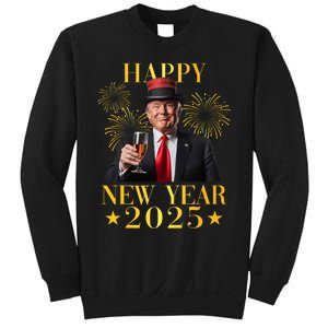 Happy New Year 2025 Funny Trump New Year New America Sweatshirt