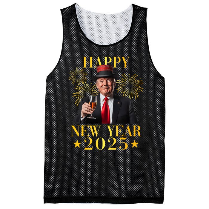 Happy New Year 2025 Funny Trump New Year New America Mesh Reversible Basketball Jersey Tank