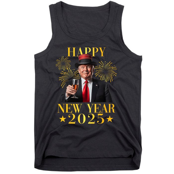 Happy New Year 2025 Funny Trump New Year New America Tank Top