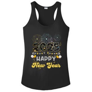 Happy New Year Party 2025 Ballon Family Matching Ladies PosiCharge Competitor Racerback Tank